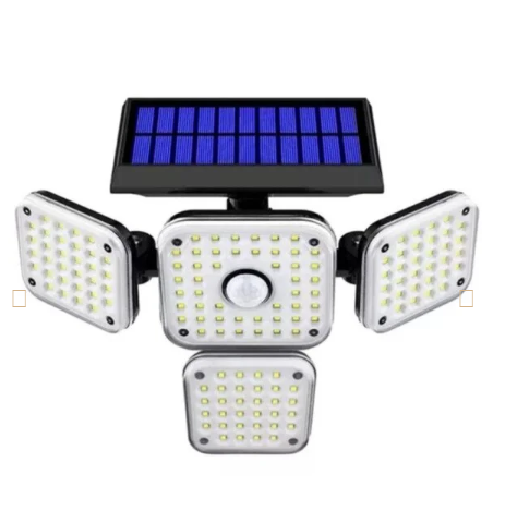 Lampara Solar de 3 Cabezas 192 LED